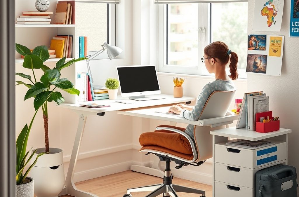 Pierwsze biurko dla ucznia: jak wybrać i ustawić ergonomiczne miejsce do nauki na lata