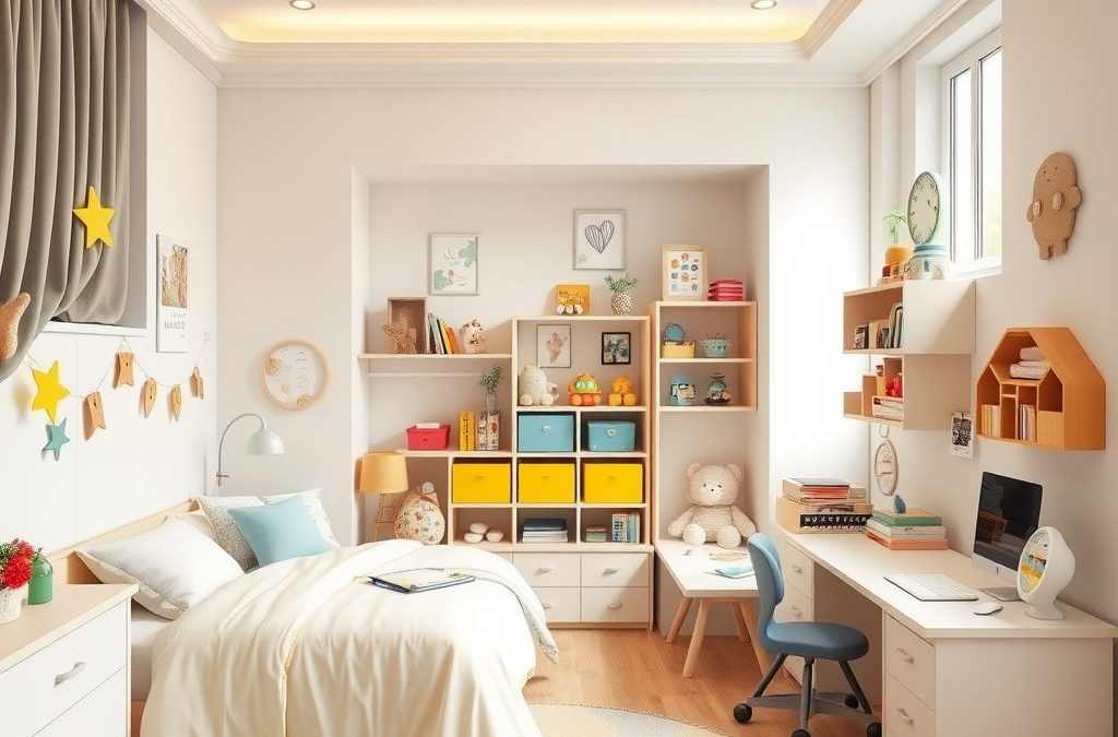 Strefy w pokoju dziecka: jak podzielić przestrzeń na sen, zabawę i naukę z myślą o komforcie i bezpieczeństwie dziecka