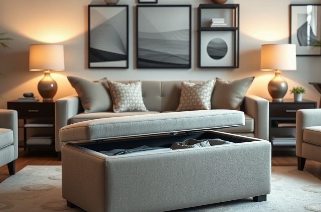 Pufa ze schowkiem: praktyczne rozwiązanie łączące wygodę i organizację przestrzeni w domu