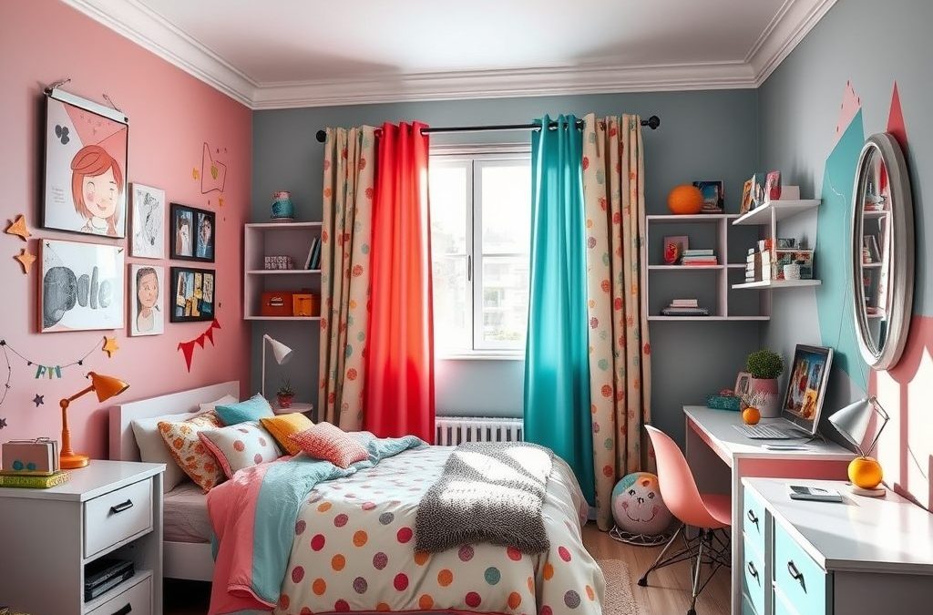 Pokój nastolatka: jak wybrać kolory, które łączą styl, funkcjonalność i nastrój młodzieży