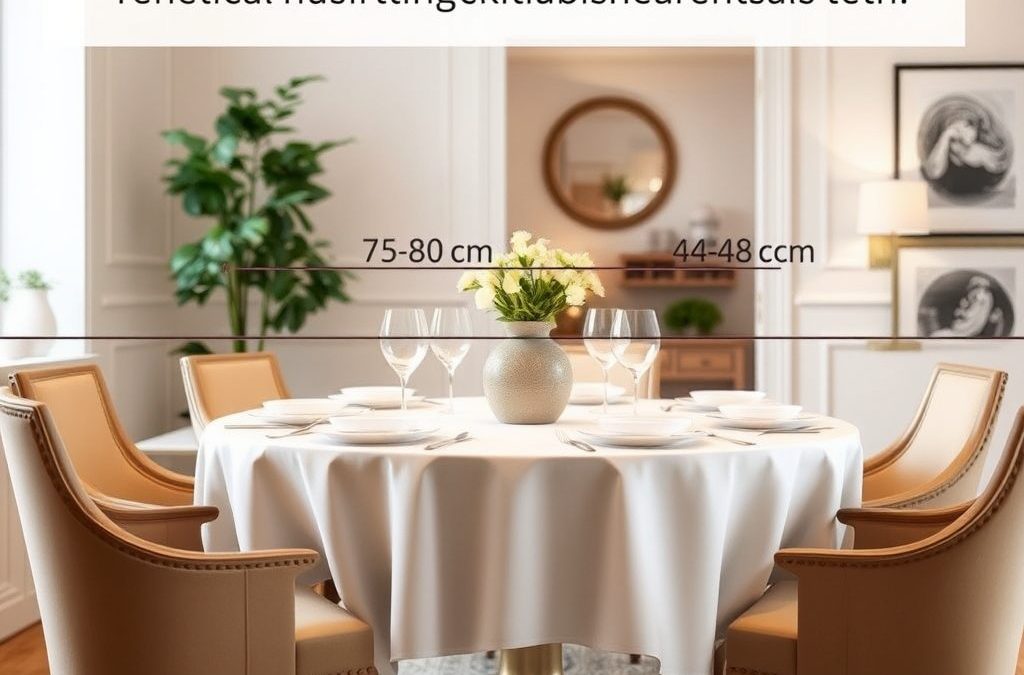 Jak dobrać wysokość stołu i krzeseł dla wygody i zdrowej postawy przy stole