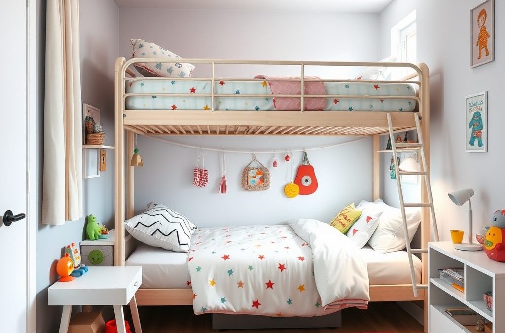 Łóżko piętrowe dla dziecka – kiedy warto wybrać i jak zadbać o bezpieczeństwo oraz komfort użytkowania