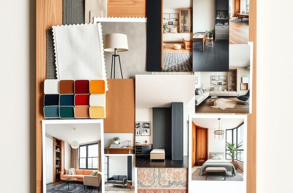 Moodboard wnętrza: jak stworzyć tablicę inspiracji, która ułatwi projekt i współpracę z klientem