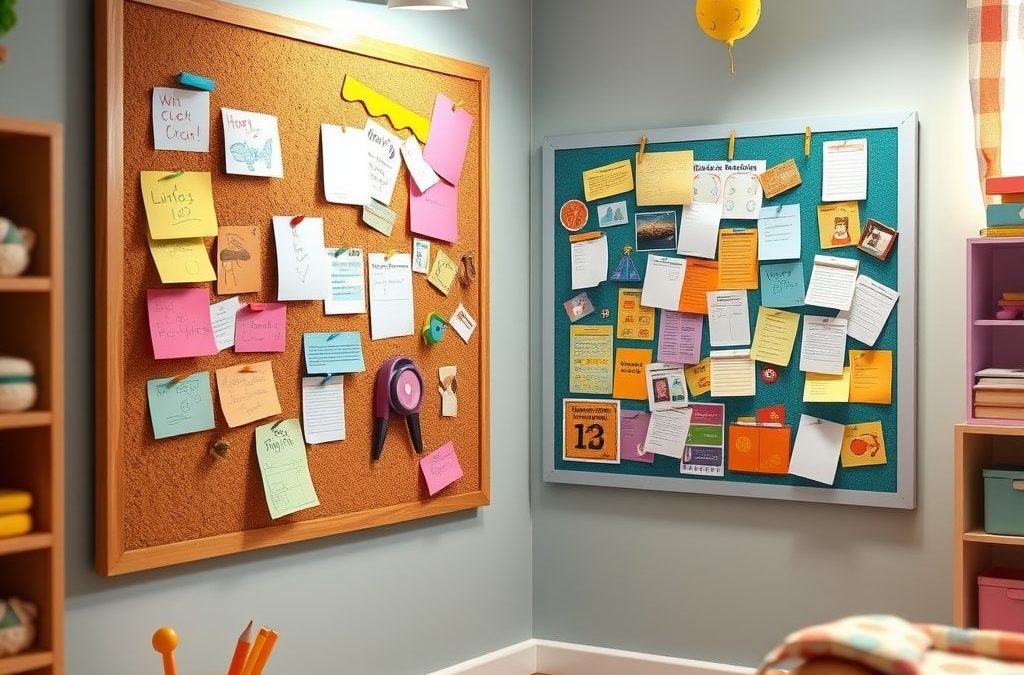 Tablica korkowa czy magnetyczna w pokoju dziecka – porównanie funkcjonalności i bezpieczeństwa użytkowania