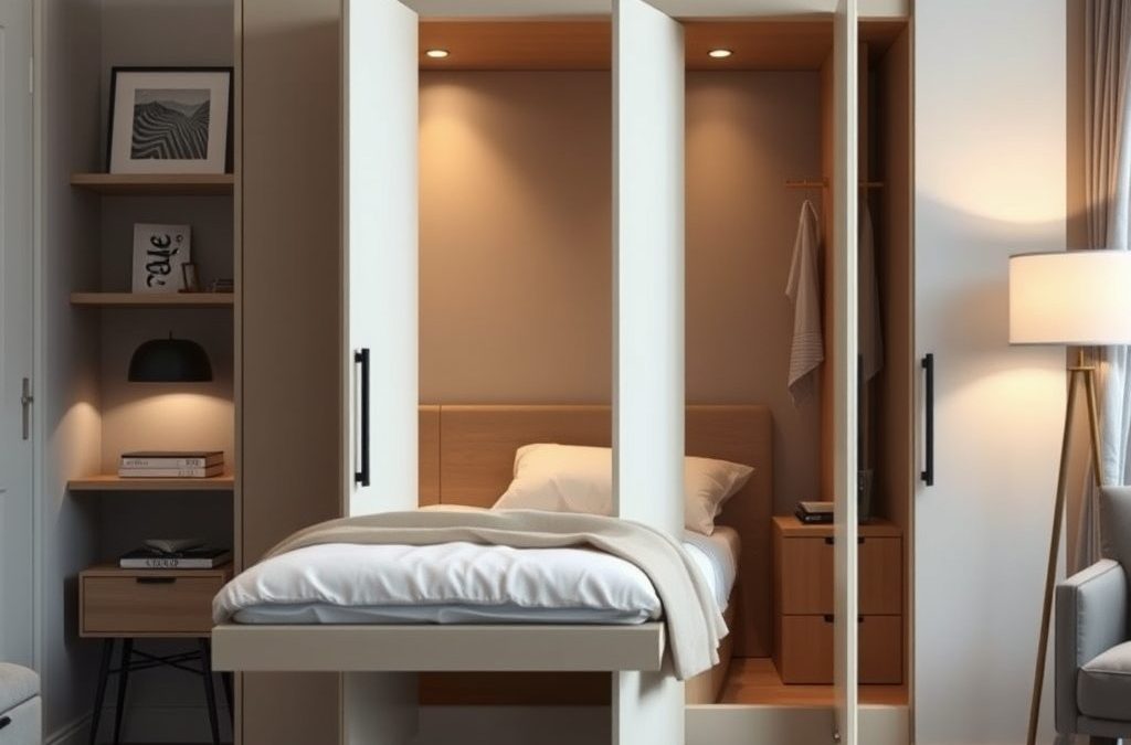 Łóżko chowane w szafie — praktyczne rozwiązanie do małych mieszkań z zaletami i ograniczeniami